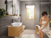 Фото смеситель для раковины hansgrohe rebris e 72581670