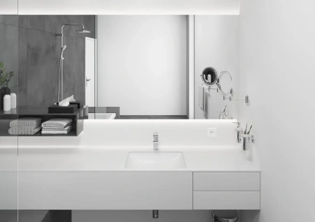 Фото смеситель для раковины hansgrohe vernis shape 71569000