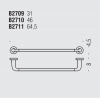Фото полотенцедержатель colombo design basic 31 см b2709