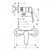 Фото смеситель для душа hansgrohe logis e 71602000