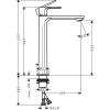 Фото смеситель для раковины hansgrohe rebris e 72581670