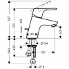 Фото смеситель для раковины hansgrohe focus 31132000