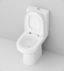 Фото унитаз-компакт безободковый с сиденьем am.pm spirit v2.0 c708600sc