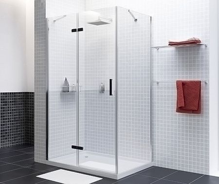 Фото душевое ограждение wasserkraft aller 120x100 см 10h10black l/r