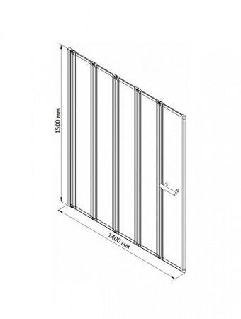 Фото шторка bandhours inox 140 см