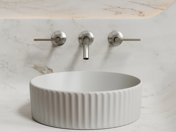 Фото раковина накладная ceramicanova element 36 см, цвет: серый cn6057msg
