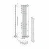 Фото электрический полотенцесушитель indigo  style 4 pro 150/18 lspre150-18wmrt