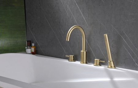 Фото смеситель на борт ванны abber wasser kreis af8113g