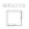 Фото душевое ограждение vincea rapid 100x100 см  vss-3r90/10cl