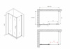 Фото душевое ограждение abber schwarzer diamant ag30120b5-s80b5 120x80 см