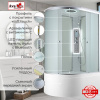 Фото душевая кабина avacan c5012rled 120x80 см
