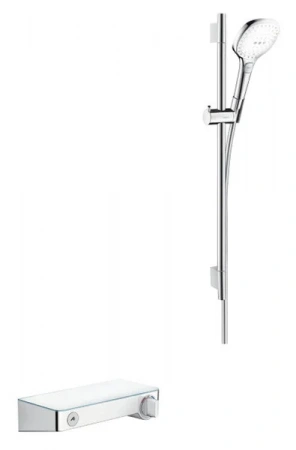 Фото термостатический смеситель для душа hansgrohe shower tablet select 27026400