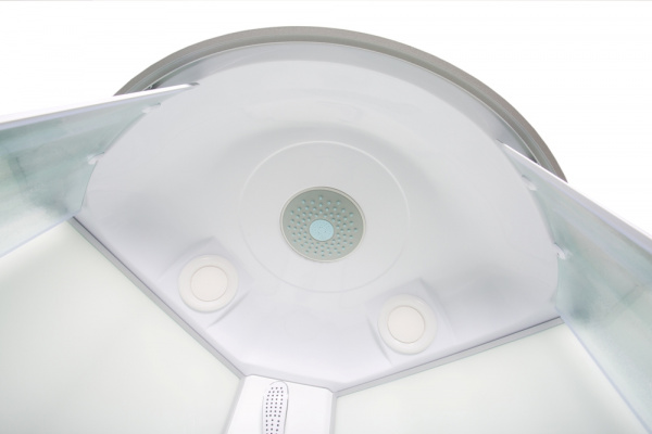 Фото душевая кабина avacan l910gm+el 100x100 см с гидромассажем и электрикой