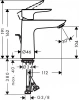 Фото смеситель для раковины hansgrohe talis e 71710140_vstvo