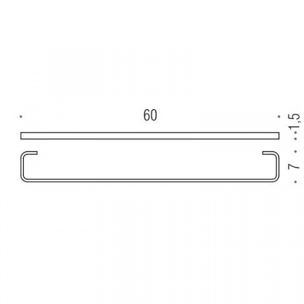 Фото полотенцедержатель colombo design time 60 см w4211