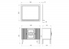 Фото зеркало asb woodline федерика 100 см цвет: тирамису софт 80420
