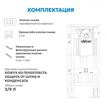 Фото инсталляция для двух унитазов abber ac0106