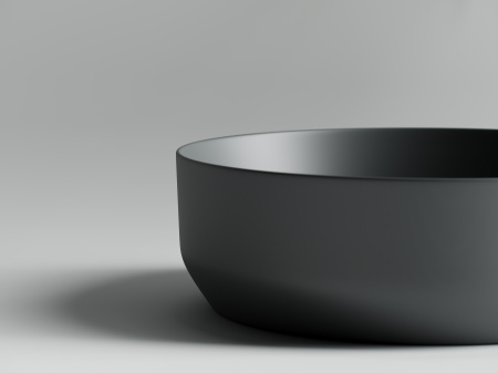 Фото раковина накладная ceramicanova element 39 см, цвет: антрацит cn6022mdh