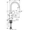 Фото смеситель для раковины hansgrohe vivenis 75030700