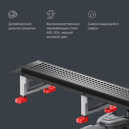 Фото душевой трап am.pm masterflow 80 см w01sc-p11-080-01bm