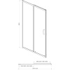 Фото душевое ограждение  azario milton  90x140 см az-nd6121 1400