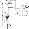 Фото смеситель для раковины hansgrohe tecturis s 73314700