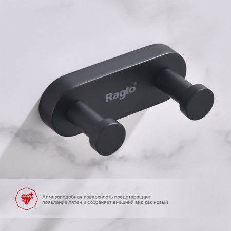 Фото крючок двойной raglo цвет: черный r300.052.06