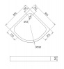 Фото поддон акриловый gemy 80x80 см st06t