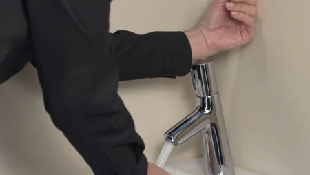 Фото смеситель для раковины hansgrohe talis select s 72041000