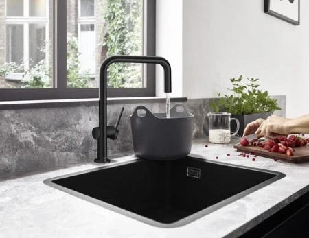 Фото смеситель для кухонной мойки hansgrohe talis 72806670