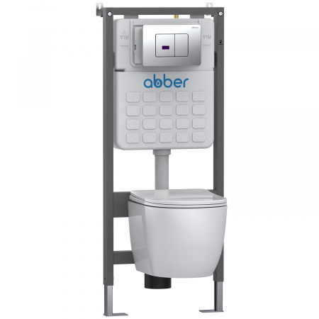 Фото клавиша смыва сенсорная abber ac0122s хром глянцевый