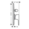 Фото смеситель для душа hansgrohe rebris e 72458000