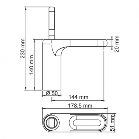 Фото смеситель для раковины wasserkraft kammel 1800 1803