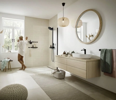 Фото душевая стойка hansgrohe pulsify 24241670