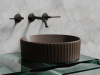 Фото раковина накладная ceramicanova element 36 см, цвет: коричневый cn6057mdb