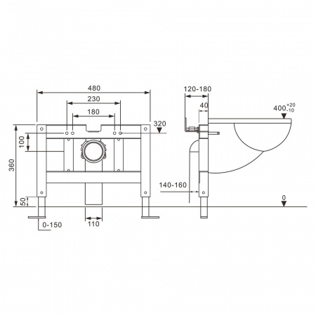 Фото унитаз с инсталляцией abber bequem ac1123sr-ac0101p
