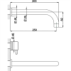 Фото смеситель для раковины cisal less new ln01351140