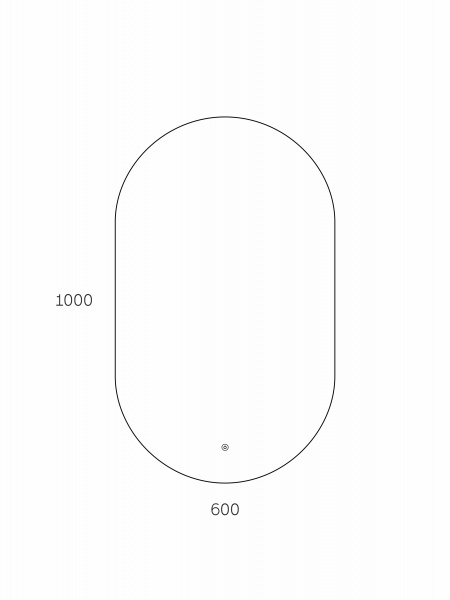 Фото зеркало с подсветкой taliente zled 60 см ta-zled-f60100