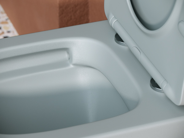 Фото унитаз подвесной, безободковый ceramicanova balearica cn6000mh