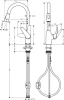 Фото смеситель для кухонной мойки hansgrohe focus 71800800
