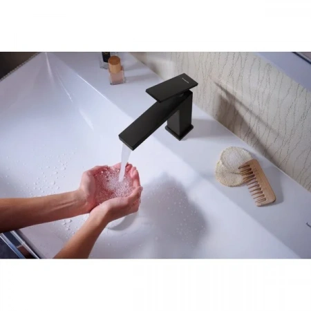 Фото смеситель для раковины hansgrohe tecturis e 73012670