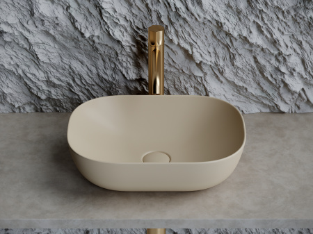 Фото раковина накладная ceramicanova element 45.5 см, цвет: капучино cn6009mc