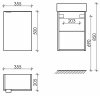 Фото тумба под раковину sancos mini 35 см, цвет: белый mn35wr