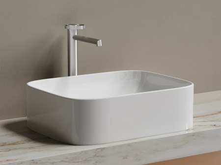 Фото раковина накладная ceramicanova element 50.5 см, цвет: белый cn6052