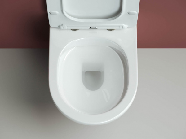 Фото унитаз подвесной, безободковый ceramicanova forma cn3009