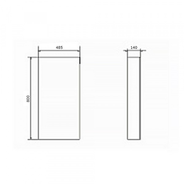 Фото зеркальный шкаф comforty дуэт 50 см 00-00017203