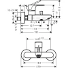 Фото смеситель для ванны hansgrohe rebris s 72440670