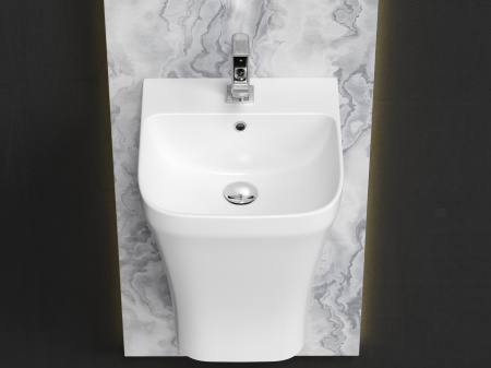 Фото раковина подвесная ceramicanova dion 36.5 см, цвет: белый cn6067