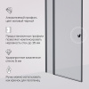 Фото душевая дверь am.pm sunny 100x190 см w87g-100-1p-bt