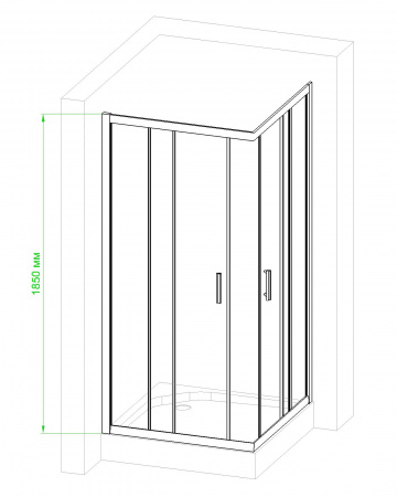 Фото душевое ограждение royal bath hpd rb80hpd-t 80x80 см